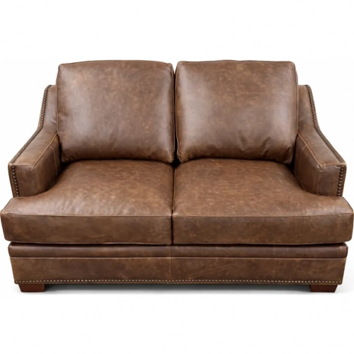 9397 Loveseat in Ancient Brown Top Grain Leather